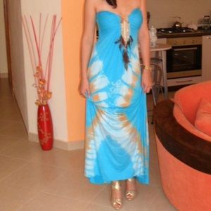 Sky maxi dress